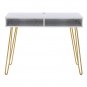 Marble Iron Foot Computer Table [103x55x80cm] White