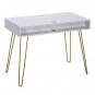Marble Iron Foot Computer Table [103x55x80cm] White