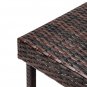 Bar Stool-Table and Chair Set of 5 Brown Gradient