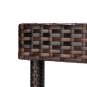 Bar Stool-Table and Chair Set of 5 Brown Gradient