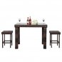 Bar Stool-Table and Chair Set of 5 Brown Gradient