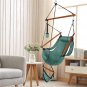 Oxford Cloth Hardwood With Cup Holder Wooden Stick Perforated 100kg Seaside Courtyard Oxford Green