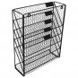 6 TierHanging File Holder Organizer Metal Chicken Wire Wall Mount Magazine Rack (Black)
