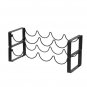 3 Tier Stackable Wine Rack 12 Bottles Metal Wine Rack