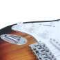 Glarry Rosewood Fingerboard Left Hand Electric Guitar Bag Strap Paddle Rocker Cable Sunset Color