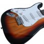 Glarry Rosewood Fingerboard Left Hand Electric Guitar Bag Strap Paddle Rocker Cable Sunset Color