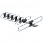 Leadzm TA-M1 Frequency 470-860MHz 10m 3C2V Double-head Black Wire Outdoor Antenna without Stand