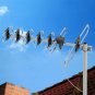 Leadzm TA-M1 Frequency 470-860MHz 10m 3C2V Double-head Black Wire Outdoor Antenna without Stand