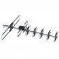 Leadzm TA-M1 Frequency 470-860MHz 10m 3C2V Double-head Black Wire Outdoor Antenna without Stand