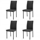 4pcs Square Table Leg Backrest Cross Style Decoration Black