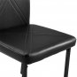 4pcs Square Table Leg Backrest Cross Style Decoration Black