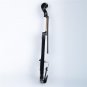 4/4" Basswood Electric Violin Case Rosin Head Set Bow Connecting Line Black