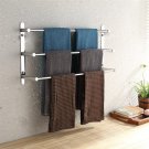 THREE Stagger Layers Towel Rack Stainless Steel Hand  Bathroom Accessories Set Three Towel Bars