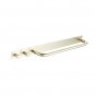 Strong Viscosity Adhesive Brushed Gold Towel Bar Holder Rack Robe Hook Kitchen Storage Rod Bathroom