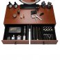 Bedroom Iron Dressing Table Simple Dressing Table Black Iron Foot Brown Desktop Light Three-Color