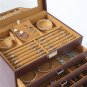 5-Storey Luxury Jewelry Box With MIRRO Necklaces Earrings Sunglasses, Bracelets, Watches, Etc, Brown