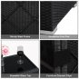 With Insulation Five-Piece Coffee Table Set Rattan Multi-Piece Set- Black Four-Wire