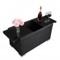 With Insulation Five-Piece Coffee Table Set Rattan Multi-Piece Set- Black Four-Wire