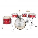 Glarry 16in 5-Piece Complete Kids Junior Drum Set with Bass Drum two Tom Drum, Snare Drum, Floor Tom