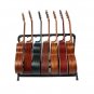 Glarry 7-Slot Guitar Holder Rack Stand Black