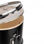 Glarry 13"x8" 3-Pieces Junior Kids Child Drum Set Kit Pedal Drum Stick Wrench Drum Stool Black