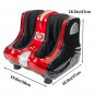 Smart Kneading Rolling Vibration Shiatsu Foot Calf Leg Massager 110V US Plug Red
