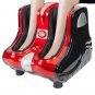 Smart Kneading Rolling Vibration Shiatsu Foot Calf Leg Massager 110V US Plug Red