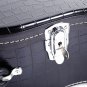 Glarry 41" Folk Guitar Hardshell Carrying Case Fits Most Acoustic Guitars Crocodile Black