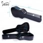 Glarry 41" Folk Guitar Hardshell Carrying Case Fits Most Acoustic Guitars Crocodile Black