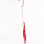 Glarry Flame Electric Guitar HSH Pickup Shaped Electric Guitar Pack Strap Picks Shake Cable Red