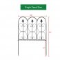 Fashionable And Beautiful Oval Top Iron Art Garden Fence