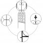 Fashionable And Beautiful Oval Top Iron Art Garden Fence