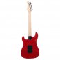 Stylish Electric Guitar with Black Pickguard Red