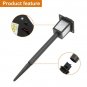 6pcs Waterproof Solar Torch Light Outdoor Decorative Lighting with Flickering Flames Auto On/Off