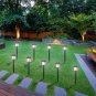 6pcs Waterproof Solar Torch Light Outdoor Decorative Lighting with Flickering Flames Auto On/Off
