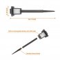 6pcs Waterproof Solar Torch Light Outdoor Decorative Lighting with Flickering Flames Auto On/Off