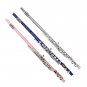Glarry 16 Keys C Cupronickel Flute Closed Hole Separated E Key for Student Beginners Pink