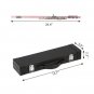 Glarry 16 Keys C Cupronickel Flute Closed Hole Separated E Key for Student Beginners Pink