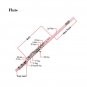 Glarry 16 Keys C Cupronickel Flute Closed Hole Separated E Key for Student Beginners Pink