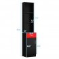 Standing 5 Compartments 1 Drawer 1 Door MDF Barber Cabinet Black and Red