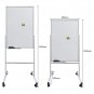 HV2613 Mobile Double-sided Whiteboard 60 * 90cm Horizontal and Vertical Adjustable