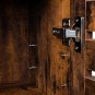 Storage Cabinet, Cupboard, Multipurpose Cabinet, 3 Open Shelves and Closed Compartments, for Kitchen