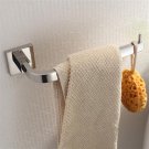 Bright Polishing Square Base Towel Hook Bars Silver Towel Rack Stainless Steel Bathroom Accessories
