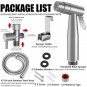 Stainless Steel Baby Cloth Diaper Sprayer, Hand held Bidet Spray for Toilet with Brushed Nickel