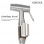 Stainless Steel Baby Cloth Diaper Sprayer, Hand held Bidet Spray for Toilet with Brushed Nickel