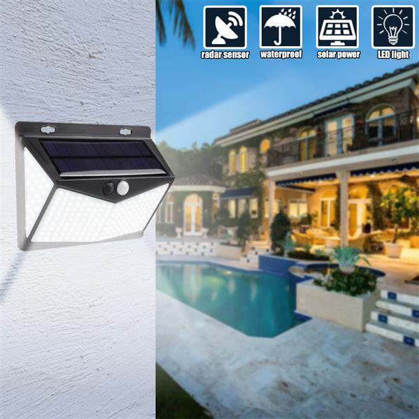 208LED Solar PIR (Automatic Human Body Induction) Garden Waterproof Outdoor Wall Light/Lighting