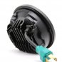 5.75" 40W 8-LED 6000K White Light IP67 Waterproof LED Headlight for Vehicles Black