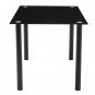 135*70*75CM DA154 Simple Round Tube Table Leg Table Black