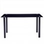 135*70*75CM DA154 Simple Round Tube Table Leg Table Black