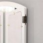 Dresser Three-Fold Square Mirror Drawers Roman Column Table/Stool White